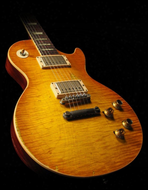 Best China Guitar Custom Shop Collectors Choice #1 Gary Moore Aged 1959 Unburst Butterscotch One-piece Neck (no Scarf)