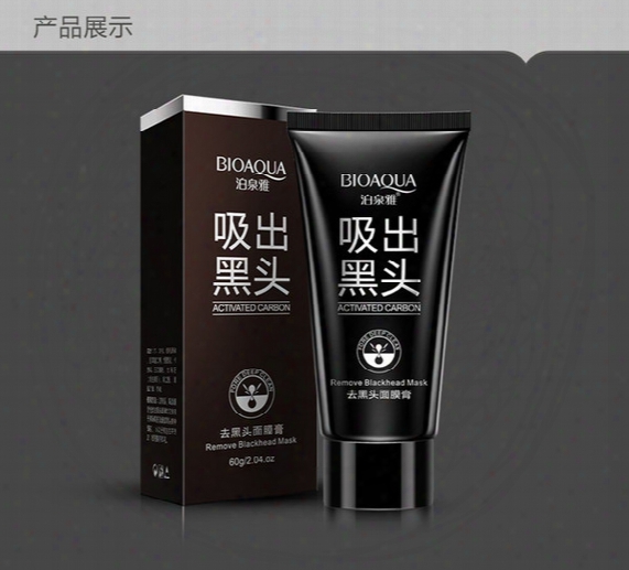 Bioaqua Brand Face Care Suction Black Mask Facial Mask Nose Blackhead Remover Peeling Peel Off Black Head Acne Treatments 60g