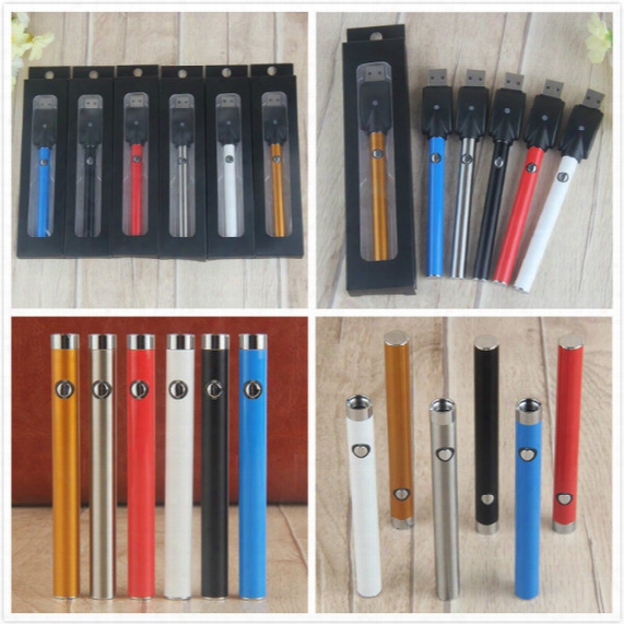 Ce3 Battery With Button O Pen Battery 350mah Pen With Usb Charger 510 E Cigarettes For Wax Oil Ce3 Cartridge Vaporizer Colorfull Battery