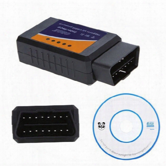 Elm327 Wifi Obd Ii Wi-fi Elm 327 Car Diagnostic Tool Obd Scanner Interface Scanner Obd2 Wholesale 100pcs/lot Free Dhl