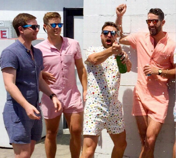 Fashion Mens Stretch Jumpsuit Male Short Sleeve Rompers Short Cargo Pants Summer Single Breasted Tops Zipper Trousers Overalls 8 Colors