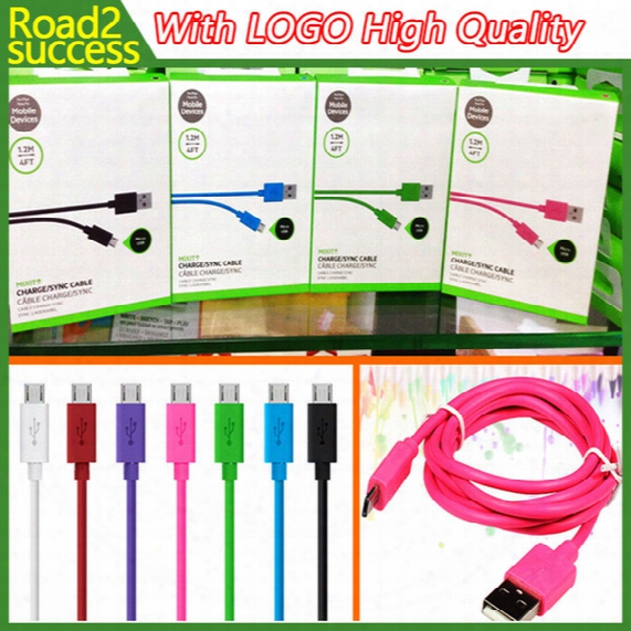 For Date Sync Cable Usb 1.2m 4ft Charger Cable For Samsung S4 S5 Supports With Retail Package High Qualtiy
