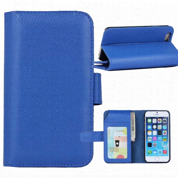 For Iphone 6 5 5s 4g 4s 6plus Wallet Leather Case Multifunctional Phone Cover With 7 Card Slot Flip Stand Photo Frame
