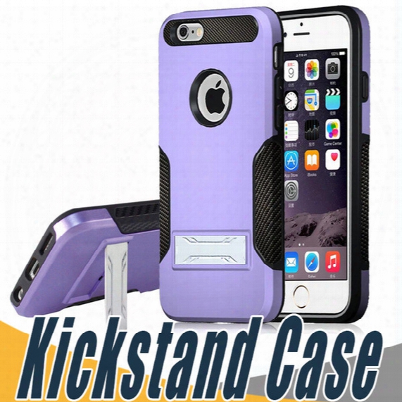 For Iphone X 8 Hybrid Armor Kickstand Carbon Fiber Captain Case Luxury Shockproof Cases Cover For Iphone 6 6s 7 Plus Sumsung S8 Plus