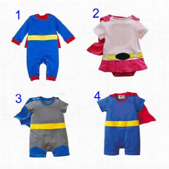 Four Styles Baby One-piece Baby Rompers Boys Girls Style Romper Girl Avengers Rompers Cartoon Clothes