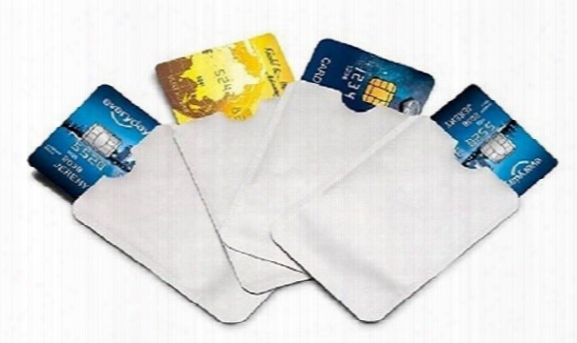 Free Shipping 2000pcs Aluminum Anti Rfid Blocking Sleeve Credit Card Holder Protect Your Money And Id