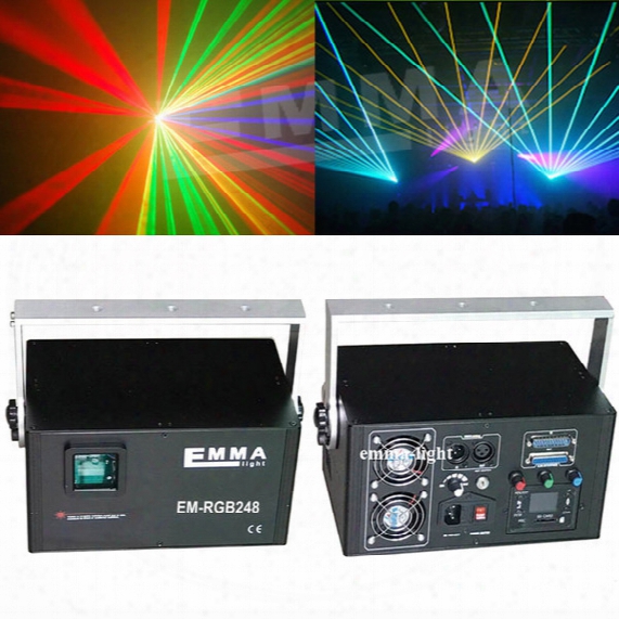 Laser Rgb 4w Full Color Cartoon Projector Ilda Dmx Dance Pub Holiday Music Dj Bar Effect Light Stage Lights Show