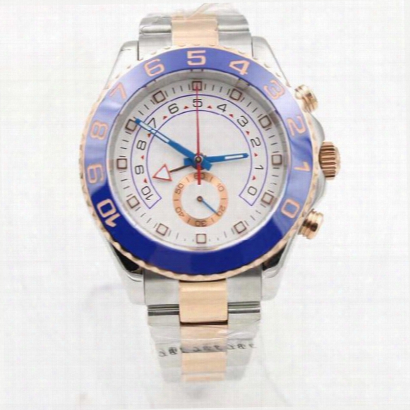 Luxury Brand Mens Sapphire Crystal 116688 Blue Ceramic Bezel Rose Gold Automatic Movement Sport Wristwatch Mens Men Reloj Watch Watch