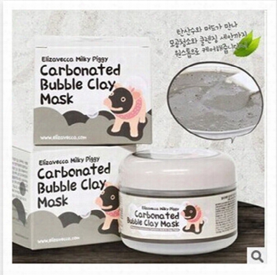 Milky Piggy Carbonated Oxygen Bubble Clay Mask 100g Remove Blackhead Acne Purifying Pores Face Care Facial Sleeping Mask Free Shipping