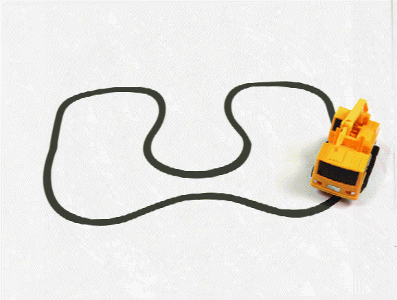 Mini Magic Pen Truck Car Inductive Fangle Vechicle Toy Children's Car Truck Tank Car Toy Truck With White Paper Retail