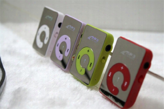Mini Mirror Clip Usb Digital Mp3 Music Player Support Sd Tf Music Play With Tf-card Slot