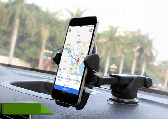 One Touch Car Mount Long Neck Universal Phone Holder Windshield Dashboard Mobile Phone Holder Strong Suction For Samsung S8 Plus Iphone 7 Pl