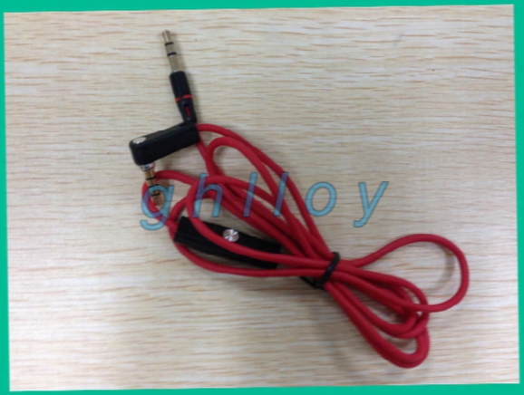 Red 3.5mm Male To Male Record Car Aux Audio Cord Headphone Connect Cable For Headphone 100pcs/lot