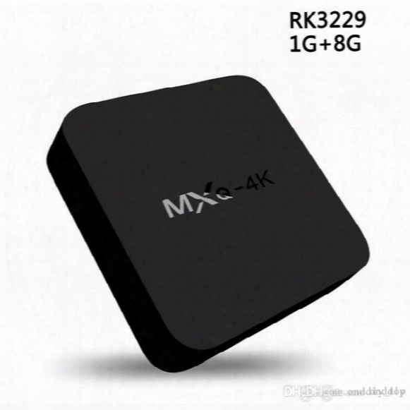 Smart Tv Box Mxq-4k Quad Core 8g/1g Rk3229 Android 5.1 Tv Box Suport 4k 3d Wifi Sd Card