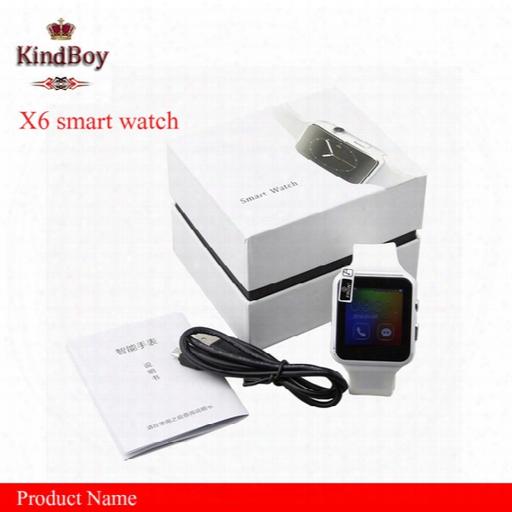 Smartwatch Curved Screen X6 Smart Watch Bracelet Phone With Sim Tf Card Slot With Camera For Samsung Android Smartwatch