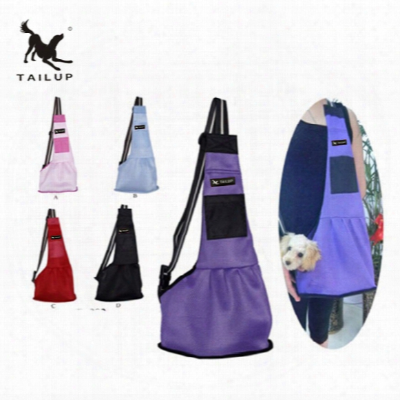 Tailup New Et Dog Carrying Bag Mesh Cloth Puppy Chihuahua Yorkies Small Cat Slings Backpack L