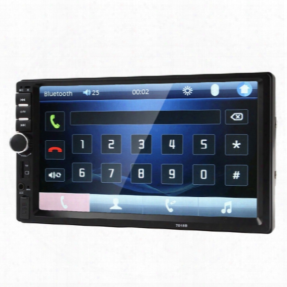 Wholesale- Car 7018b 2 Din 7 Inch Bluetooth Audio In Dash Touch Screen Car Radio Car Audio Stereo Mp3 Mp5 Player Usb Support For Sd/mmc