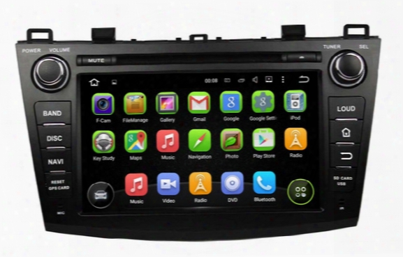 1024*600 Quad Core 8&quot; Android 5.1 Car Radio Dvd Gps For Mazda 3 2009 2010 2011 2012 With 3g Wifi Bluetooth Tv Usb Mirror Link Car Dvd