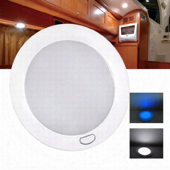 127mm/5" Dimmable Led Cabin Dome Light Blue Mood Ambiance Light Ultra Slim /motorhome/rv Lamp Roof/led Lamp Caravan/dome Light