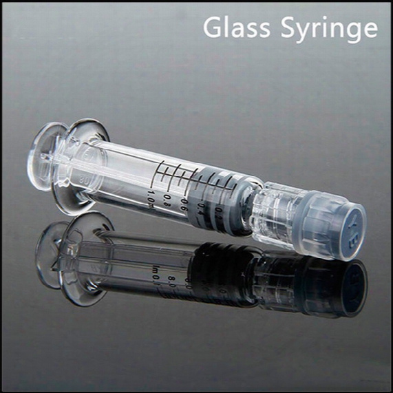 1ml Luer Lock Luer Head Glass Syringe With Measurement Mark For Liberty Vape Cartridge Thick Tank Clear Color Injector Free Shipping