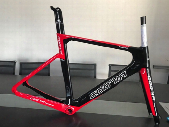 2017 Carbon Road Frame Light Weight Cootia Carbon Frame Bike Bicycle Full Carbon Fiber Frame Matte Glossy, More Logoes Can Choose