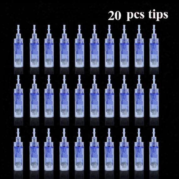 20pcs Cartridge Tips 12 Pin Micro Needles Auto Dr. Pen For Skin Stamp Derma Pen