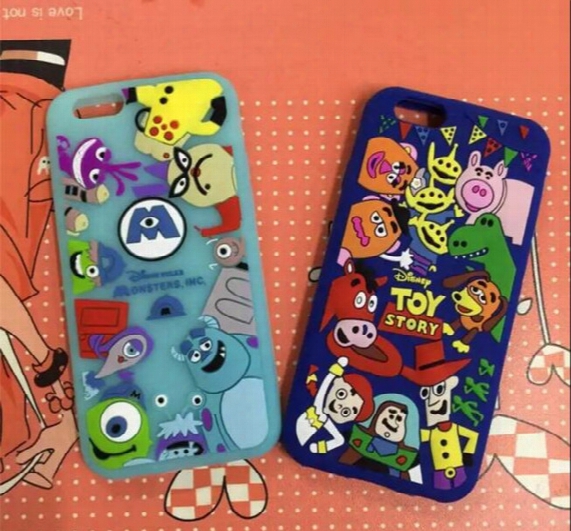 3d Cute Cartoon Monster University Phone Silicone Case Toy Story Soft Cover For Samsung Goophone S8 Iphone 8 6s Plus I7 7 Plus