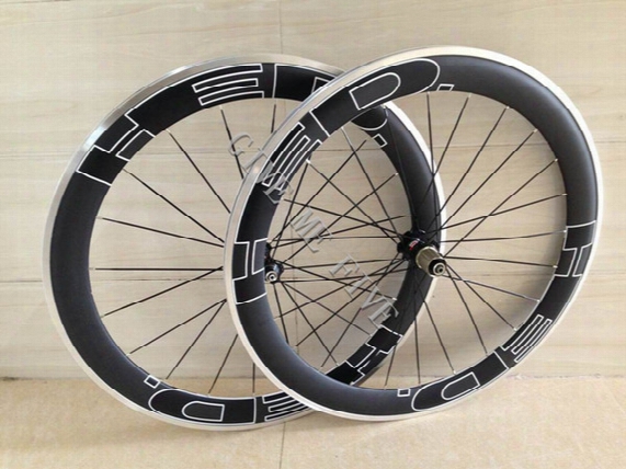 60mm Alloy Brake Surface Carbon Wheelset 60mm Clincher Aluminum Carbon Road Bicycle Wheel 700c Carbon Wheels With Quick Release