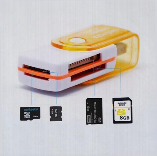 All In 1 Usb 2.0 Multi Memory Card Reader Adapter Connector For Micro Sd Mmc Sdhc Tf M2 Memory Stick Ms Duo Rs-mmc
