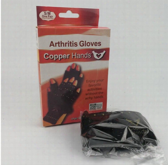 Arthritis Compression Gloves Copper Hands Gloves Women Men Health Care Half Finger Ache Pain Rheumatoid Therapy Sports Gloves