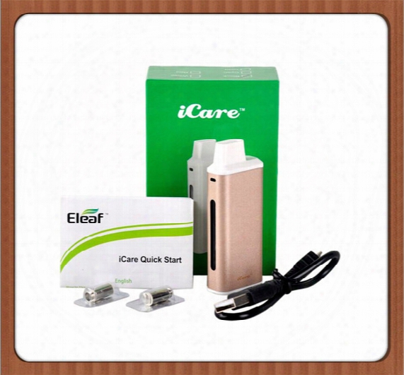 Authentic Eleaf Icare Icare Mini E Cigarette Starter Kit With 1.8ml Internal Tank Airflow System 650mah Battery Ic 1.1ohm Head