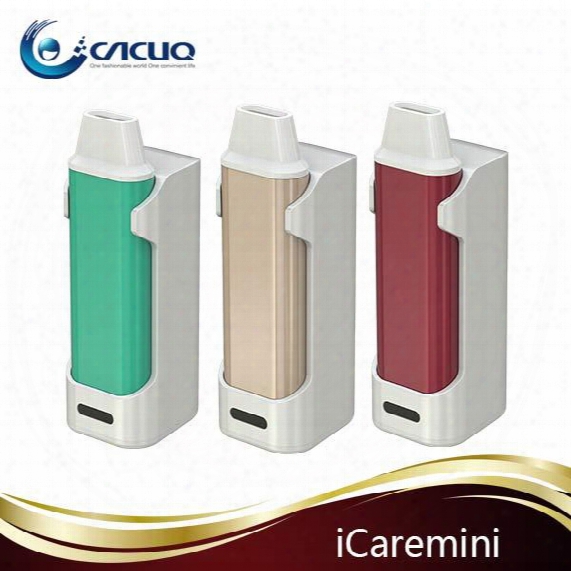 Authentic Eleaf Icare Mini Pcc Kit E Cigarette Vape Starter Kit With 1.8ml Internal Tank Airflow System 650mah Battery Ic 1.1ohm Head