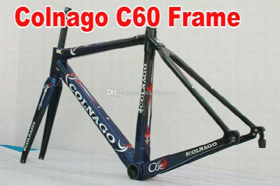 C60 Blue Road Bike Frame Full Carbon Fiber Bicycle Frameset Carbon Bike Frame 27 Different Color A01