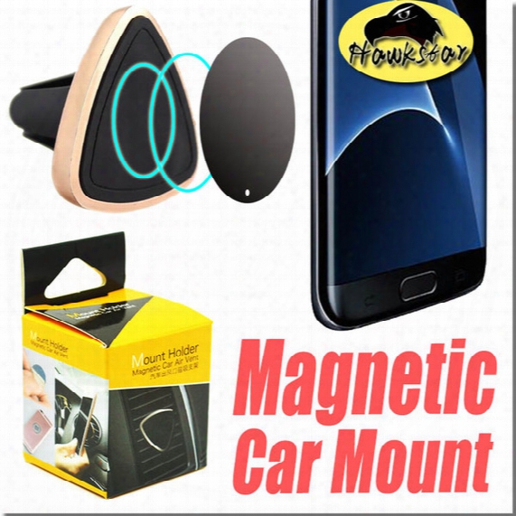 Car Mount Air Vent Magnetic Universal Car Mount Phone Holder For Iphone 6/6s, One Step Mounting Reinforced Magnet Easier Safer Driving