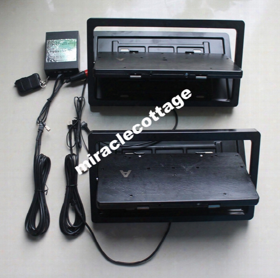 Car Remote Control Flippers, License Plate Frames, Hide Away Turning License Plate Holder For Usa,canada,romania,mexico,saudi Arabia,uae