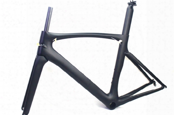 Carbon Road Bike Frames Black Matt Finish Racing Bicycle Frame Cycling Frameset No Decals Clear Coat