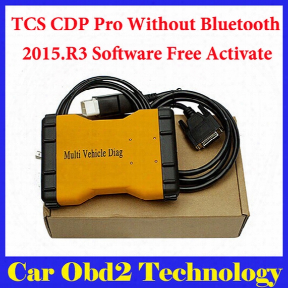 Dhl Free !(3pcs/lot) 2015.r3 Mulit Vehicle Diag Mvd Without Bluetooth Same Function As Tcs Cdp Pro For Cars/trucks 3 In1 + Carton Box