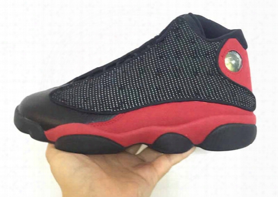Drop Shipping Air Retro 13 Bred Real Carbon Fiber For Men Basketball Sport Shoes Ship With Box