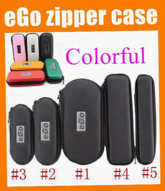 Ego Leather Case Electronic Cigarette Carry Case Zipper Pouch E Cig Ego Carrying Case E Cig Box For Atomizer Evod Battery Ego Ce4 Kit Fj003