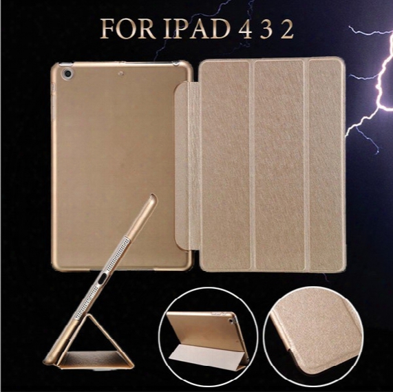 For Ipad Pro 10.5 9.7 Mini Air 2 Foldable Magnetic Smart Cover Matte Cases Silk Pattern Cover With Auto Sleep Wake