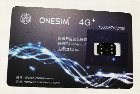 Free Dhl New Onesim 4g+ Unlock All Ios Version For Us/t-mobile,sprint, Fido & All Iphone Carriers Lte4g/3g Gpplte Rsim