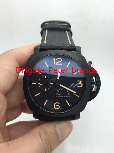 High Grade Quality Black Brand Watches Men's Automatic Pow Er Reserve 72 Hours Stainless Steel Luxury Wristwatches