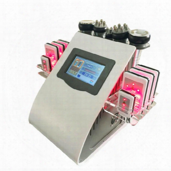 High Quality 40k Ultrasonic Liposuction Cavitation 8 Pads Lllt Lipo Laser Slimming Machine Vacuum Rf Skin Care Salon Spa Use Equipment