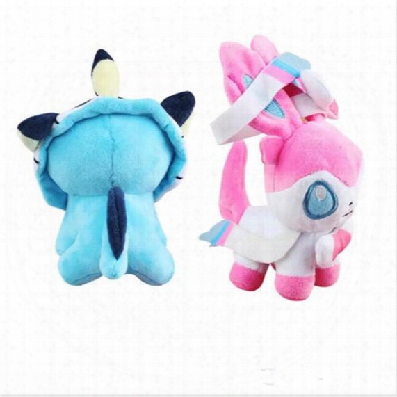 Hot 300pcs Cartoon Poke Plush Toys Ball Stuffed Dolls Umbreon Eevee Espeon Jolteon Vaporeon Flareon Glaceon Leafeon Mon Toy Christmas Gift