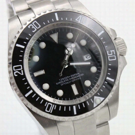 Hot Sale Automatic Mechanics Sweep Brand Dweller Brand Stainless Steel Sapphire Black Dial Original Clasp Mens Watches Free Shipping