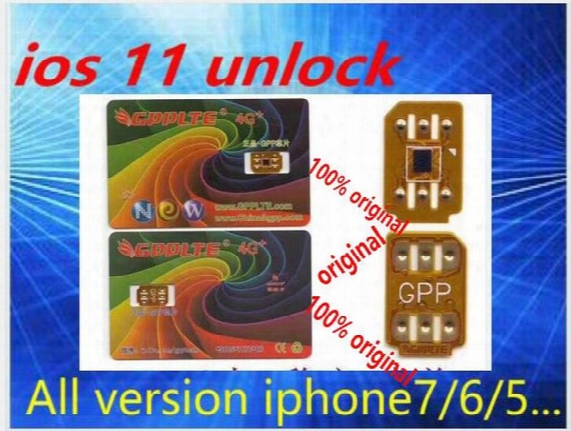 Original 100% Gpplte 4g+ Pro Unlock All Ios10.3.3 Ios 11 For All Iphone Carriers Neter Air Sim Gpp Lte4g Pro Blacksim Gpplte Rsim Plus