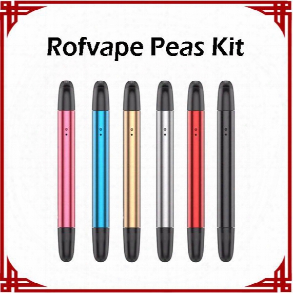 Original Rofvape Warlock Peas Kit 400mah Imitate Real Cigarette Taste 1.5ml Refillable Cartridge Vape Pen Mini Vape Peas Kit