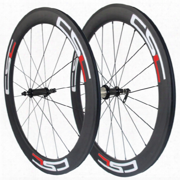 Straight Pull R36 Carbon Hub 60mm Clincher/ Tubular/ Tubeless Carbon Road Bicycle Wheelset 23mm,25mm Rim Width