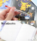 3 Size Cartoon Poke Pikachu Notebook With A Ballpoint Pen Diary Planner Poke Stationery School Office Supply 100pcs B0548