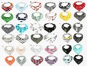 40 groups Cartoon INS baby bibs Burp Cloths Triangle Burp Saliva Kids Infant double layers cotton Toddler Bandana Scarf Turban Baby Feeding
